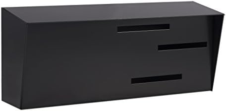 Modern Mailbox | Mid Century Modern Mailbox | Modern Wall Mounted Mailbox | Monochromatic (Black)