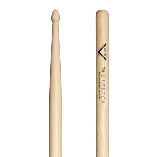 Vater 7A Stretch Acorn Tip Hickory Drum Sticks, Pair Small