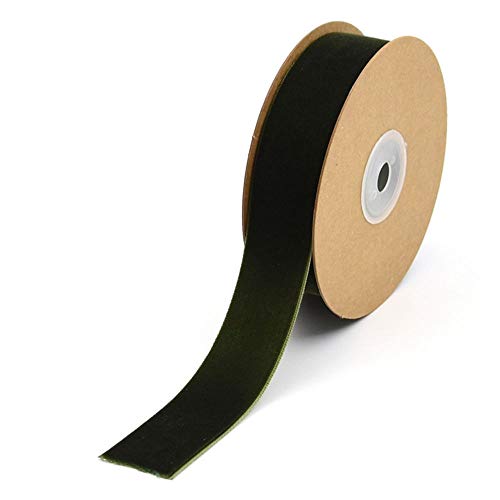 MoonyLI Cinta de terciopelo de 2,5 cm, cinta de terciopelo de una sola cara, cinta de terciopelo de Navidad, cinta tejida de Navidad, boda, manualidades, decoración, 5 yardas