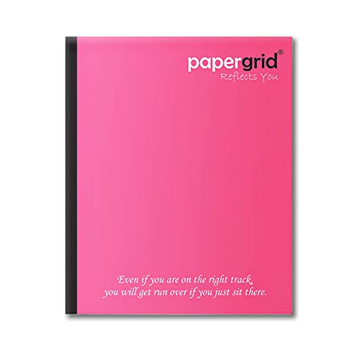 Image of papergrid Notebook - Short Book (19 cm x 15.5 cm), Single Line, 152 Pages, Soft Cover - Pack of 6