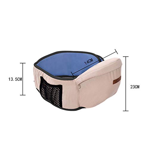 mi ji Babydrager voor baby's, riem voor kinderen, met verstelbare draagriem en nettas voor babycarrier baby hipseat… - Image 4