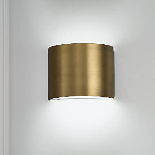 Image of WAC Lighting dweLED, Pocket 7in LED Wall Sconce in Aged Brass