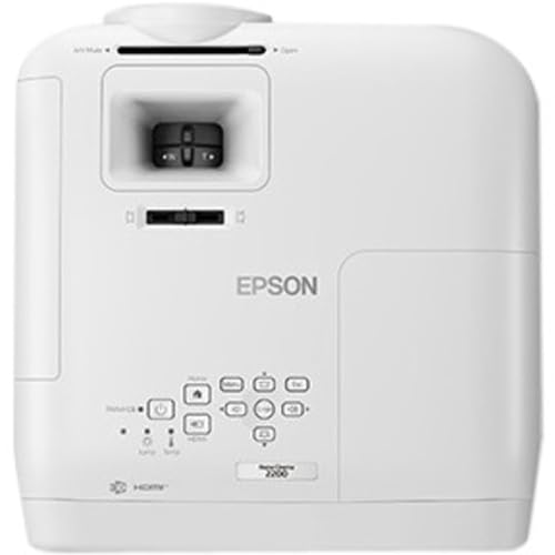 Image of Epson Home Cinema 2200 (3D Edition) 3-chip 3LCD 1080p Projector, Built-in Android TV & Speaker, Streaming /Gaming /Home Theater, 35,000:1 Contrast, 2700 lumens Color and White Brightness, HDMI, White