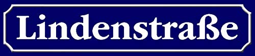 Preisvergleich Produktbild Schatzmix Straßenschild Lindenstraße Metallschild 46x10 cm Wanddeko tin Sign Blechschild, Blech, Mehrfarbig