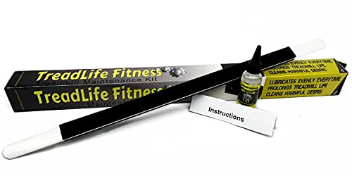 TreadLife Fitness Treadmill Maintenance Kit | Extra Wide  TruLube  Applicator Wand and 1 Year Supply of Lubricant