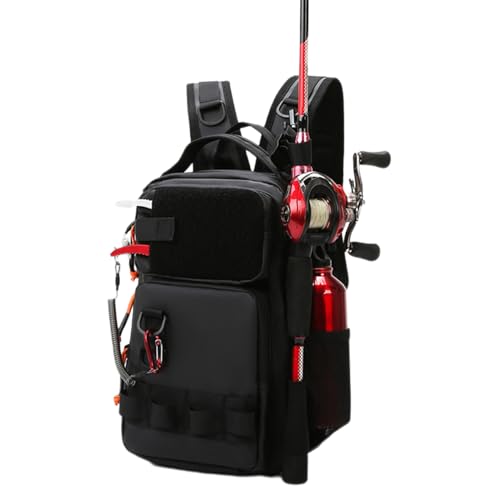 Mochila De Caza De Pesca Impermeable - Bolsa De Pesca Con Arnés Portátil | Mochila Táctica Multiusos | Bolsa De Herramientas De Pesca | Mochila De Almacenamiento Portátil Multifuncional Imp