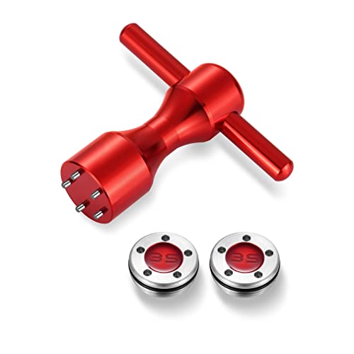ROYMADE Golf Putter Weights 2pcs 5g/10g/15g/20g/25g/30g/35g/40g/45g with Red Wrench Kit