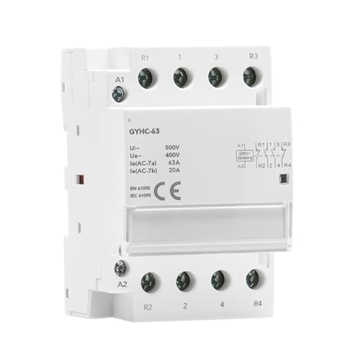 Contacteur modulaire 4P 40A 4NO 220V sur rail DIN pour tableau électrique domestique