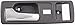 Dorman - HELP 92594 Interior Door Handle Front Left With Power Lock Chrome/Gray