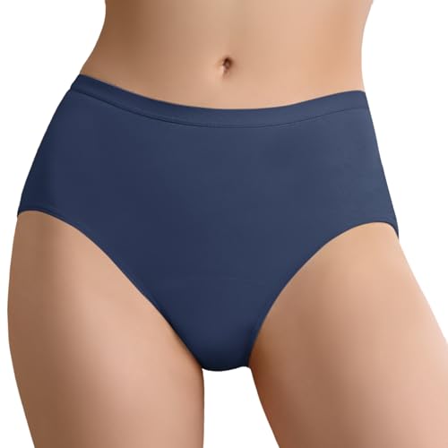 IRISMORII Sous-vêtements absorbants pour incontinence urinaire, anti-fuite, en coton, réutilisable, pour la maternité, la faiblesse de la vessie, post-partum (minuit, taille L)