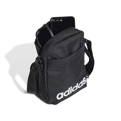 adidas Unisex LINEAR Organizer, Black/White, One Size