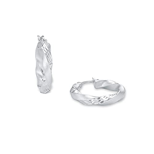 amor Orecchini da Donna in Argento 925, creoles, 2,2 cm, Argento, in confezione regalo