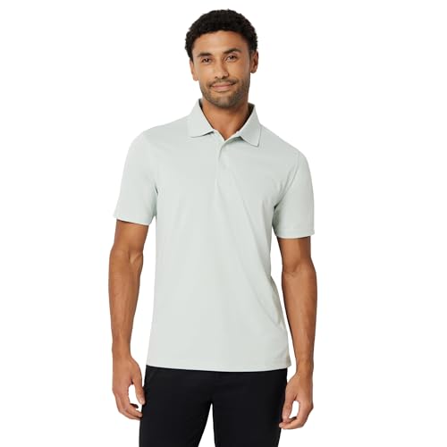 Image of Amazon Essentials Men's Moisture Wicking Golf Polo Shirt, Short Sleeve, Slim-Fit, Quick-Dry