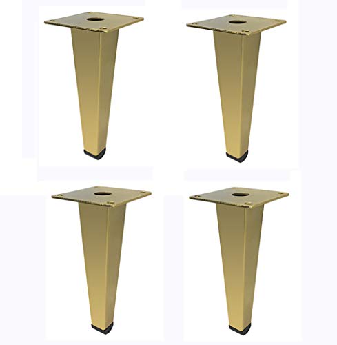 Eisen Sofa Fuß X4 Metall Möbel Fuß Kabinett Fuß Kaffeetisch Fuß TV Kabinett Fuß Hardware Fußstütze Fuß, Titan Gold