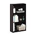 Furinno Basic 3-Tier Bookcase Storage Shelves, Dark Walnut