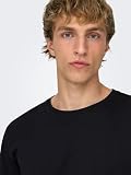 Only & Sons Onsmatt Longy SS Tee koszulka męska, 3-pak (3 sztuki), czarny, XL