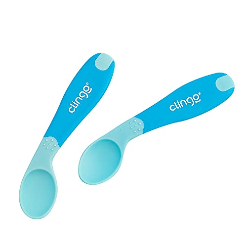 Colher De Silicone Termosensivel Azul, Clingo, Azul