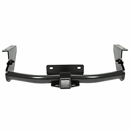 KUAFU Class 4 2" Receiver Trailer Hitch Compatible with 2009-2018 Dodge Ram 1500 Models 2019-2024 Ram 1500 Classic Models Powder Coated Black Steel Rear Bumper Towing Device 3 Pcs Structure