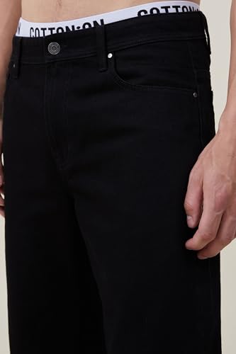 Image of KOTTY Men's Relaxed Fit Mid Rise Solid Straight Fit /Skinny Fit /Comfortable and Strechable Stylish Looking Jeans