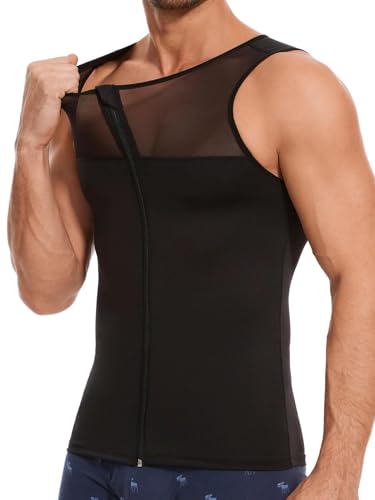 Men Compression Vest Shapewear Tummy Control Slimming Body Shaper Tank Sleeveless Compression Shirt