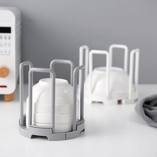 Égouttoir à vaisselle rétractable gris pour tasses et cuisine compacte