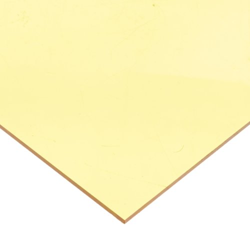 Image of Cast Acrylic Sheet, 0 .118 inch Thick, TP Yellow, 24 inch x 24 inch Size