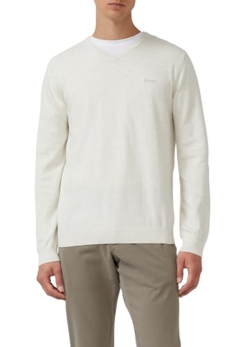 s.Oliver Herren Sweater 2143174 03W0 White M – Ansicht 1