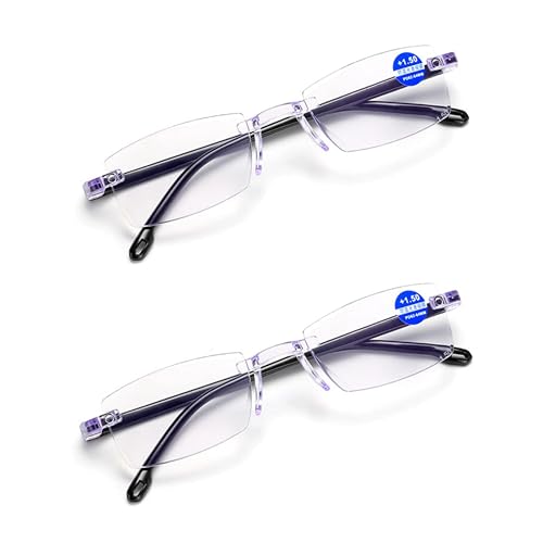 Image of myreen Rimless Reading Glasses for Men and Women with Blue Light Blocking Lenses, Chashma for Near Vision, Reading books, Newspaper, Mobile and Computer Use