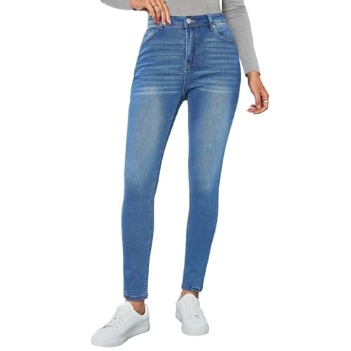 Vetinee Skinny Jeans for Women High Waisted Slim Fit Trendy Classic Stretchy Denim Pants Jean Leggings Jeggings Pockets