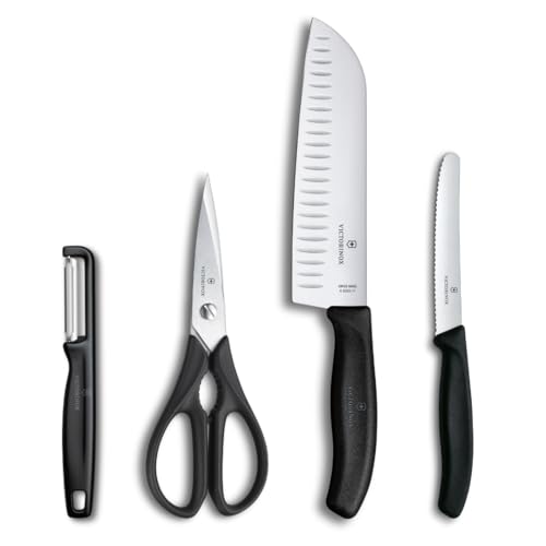 Victorinox Classic Profi Küchenset, 4-teilig, Inkl. Schäler...