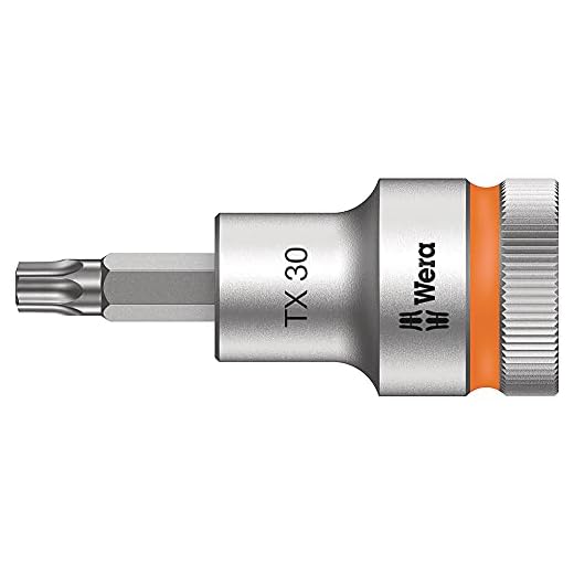Wera 05003833001 8767 C HF TORX Zyklop Bit-Nuss 1/2 Zoll Antrieb mit Haltefunktion, TX 30 x 60 mm