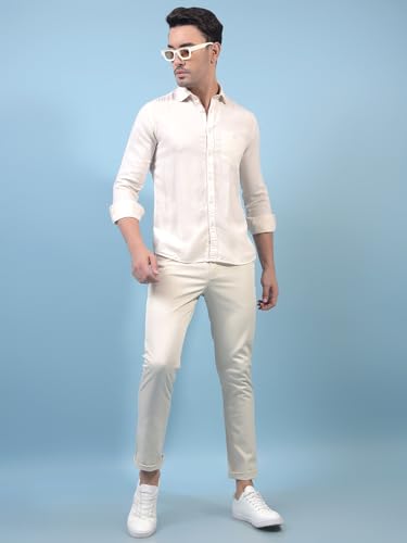 Image of Crimsoune Club Men's Cream Trousers