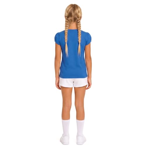 Image of Lilax Girls Short Puff Sleeve Cotton T-Shirt, Toddler & Little Girls Top | 95% Cotton Puff Sleeve Tee; Crewneck, Short Sleeve; Toddler & Girls Sizes 2T-12; for School, Play & Everyday; Machine Wash
