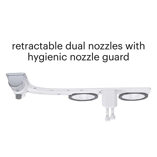 Brondell Bidet – Thinline Dual Nozzle Simplespa Ss-250 Fresh Water Spray Non-Electric Bidet Toilet Attachment In White With Safecore Internal Valve And Nozzle Guard #TOP7