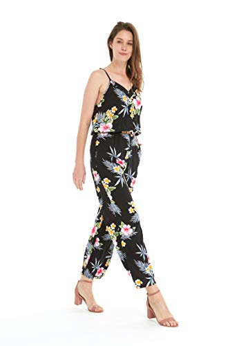 Image of Family Matching Hawaiian Clothes, Hibiscus Black | Black Hibiscus Print • Soft Rayon Fabric • Family Matching Outfits • Vacation Ready • Luau Party Wear