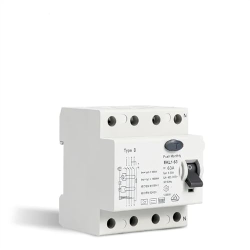 RCCB Type B 4P 40A 30mA pour protection contre les fuites - 4