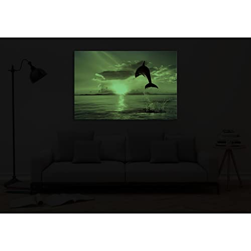 Tableau de nature fluorescent grand format 80x120 pour déco murale moderne - 4