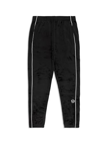 Sergio Tacchini Lioni Velour Track Pant- Black Beauty