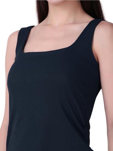 Image of Sizi Women Padded Camisole Workout Top| Tank Top with No Trace,Square Neck Seamless Vest,Elastic Removable Wide Shoulder Strap Camisole