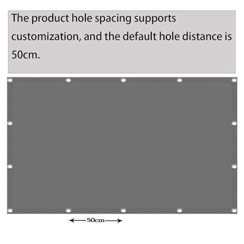 Voile d'ombrage imperméable gris clair en tissu résistant haut de gamme - 7