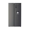 CHiQ Amerikaanse Koelkast FSS559NEI42D | 559L | Inverter compressor | No frost | Dark Inox| 42db | Waterdispenser