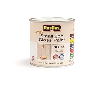 RUSTINS Small Job Gloss Paint Magnolia 250ml