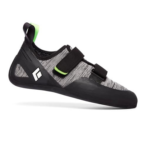 BLACK DIAMOND Men’s Momentum Rock Climbing Shoes | Engineered Knit Technology | 4.3mm Rubber Outsole | Black/Anthracite | Size 14