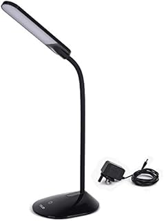 TEKLED® LED Desk Lamp | Stepless Dimmable with Flexible Gooseneck | 6W Capacitive Touch Switch with 3 Color Levels | Eye Protection for Bedside Reading, Office Work, Students | Energy Class A+