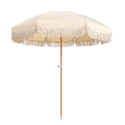 Sombrilla de mesa al aire libre con manivela y sistema inclinable de altura regulable