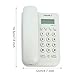 Corded Basic Landline Phone, TelPal FSK/DTMF Simple Caller ID Telephone with LCD Incoming Call Number Display, Small Desk/Wall Mountable Analog Phone for Home Office (White)