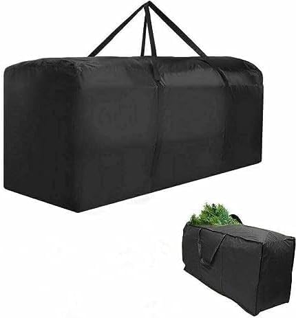 Preisvergleich Produktbild Auflagentasche, Schutzhülle für Polsterauflagen Wasserabweisende Gartenpolster Aufbewahrung Tasche Oxford Aufbewahrungstasche mit Tragegriff für Kissen Auflagen Weihnachtsbaum Beständig gegen Schmutz