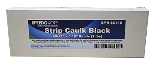 Black Strip Caulk 98 secciones de un pie miniatura 1