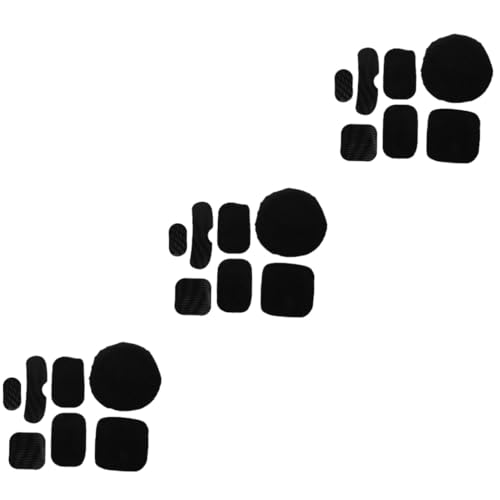 Toyvian 3 Sets Helmet Padding Kit Comfortable Helmet Lining Sponge Pads for Enhanced Safety Durable Sturdy Replacement Accessories Easy to Install with Adhesive Dots for Outdoor Use