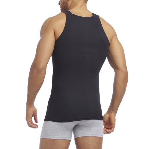Evolve Men's Cotton Comfort Square Cut Tank Multi Pack Base Layer Top - Image 5